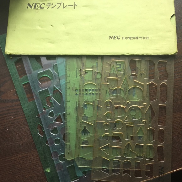 (6) IBM NEC computer flowchart templates bundle - Picture 1 of 7